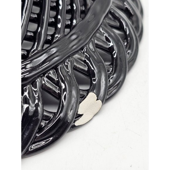 Rosenthal Netter Basket Weave Ceramic Candy Dish With Cover Made In Italy MCM - Picture 9 of 16